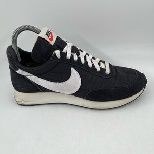 Nike Boys Air Tailwind 79 Black White Low Top Lace-Up Running Shoe- Size 5.5Y